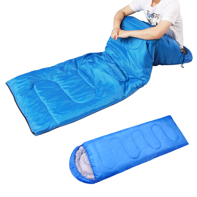 寝袋 封筒型 コンパクト 一人用 キャンプ 通気性 シェラフ 防災 撥水加工